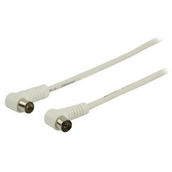 Fehér koax RF kábel 90° 90 dB - 5m