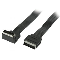 Scart lapos kábel 2m 90°