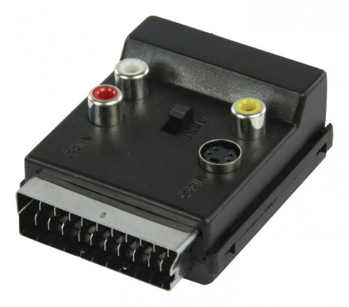 SCART adapter RCA S-Video csatlakozóval