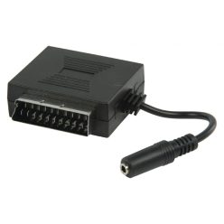   SCART adapter | SCART Dugó / aljzat + audio 3,5 mm jack Aljzat