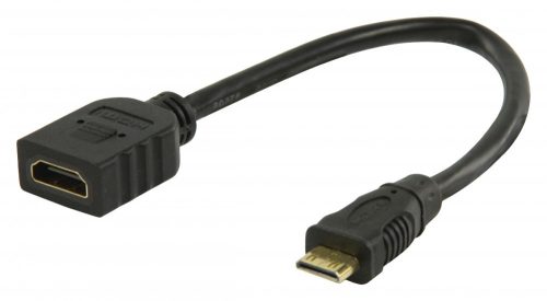mini HDMI - HDMI aljzat kábel