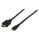 micro HDMI - HDMI kábel + ethernet 1,5m