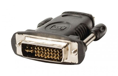DVI - HDMI aranyozott adapter - DVI-D dugó - HDMI aljzat