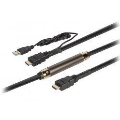   Nagy sebességű aktív HDMI kábel erősítővel Ethernet átvitellel - 40 m (CVGT34620BK400)