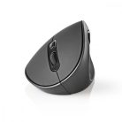 Nedis ergonomikus jobbkezes vezeték nélküli egér - 3200 DPI - 6 gomb (ERGOMSWS100BK)