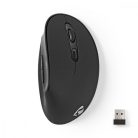 Nedis ergonomikus jobbkezes vezeték nélküli egér - 3200 DPI - 6 gomb (ERGOMSWS100BK)