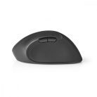 Nedis ergonomikus jobbkezes vezeték nélküli egér - 3200 DPI - 6 gomb (ERGOMSWS100BK)