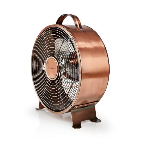 Retro Asztali Ventilátor - 25 cm - 2 fokozat - Réz