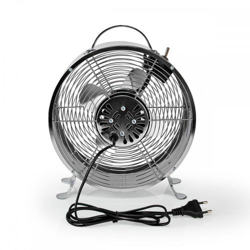 Retro Asztali Ventilátor - 25 cm - 2 fokozat - Króm