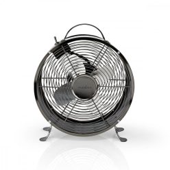 Retro Asztali Ventilátor - 25 cm - 2 fokozat - Fémszürke