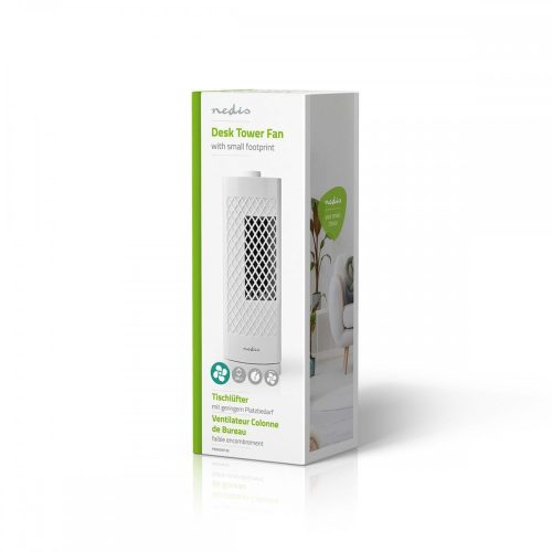 Nedis Asztali Toronyventilátor | 30 cm | 3 Sebesség | Fehér