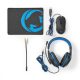 Nedis Gaming Headset Egér és Egéralátét (GCK31100BK)