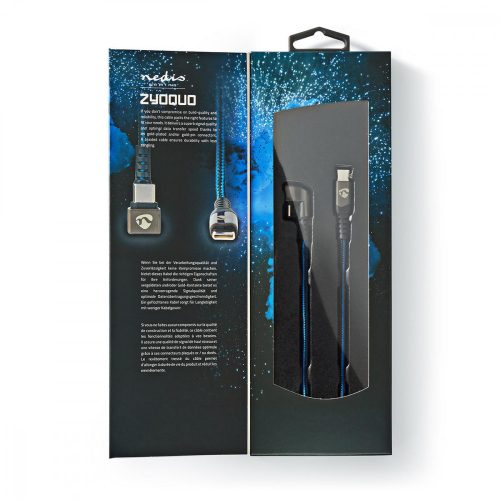 Nedis USB-C kábel - Gamer - 180° csatlakozó - 2 m