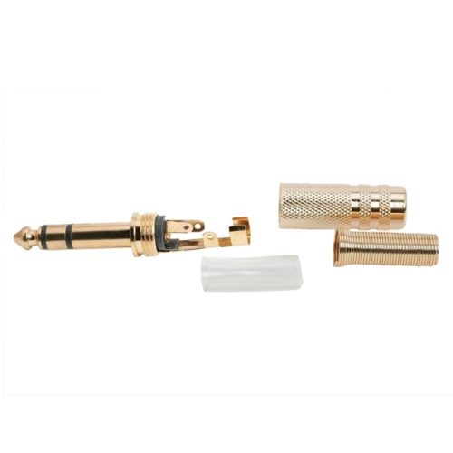 Sztereo jack dugó 6,3mm aranyozott