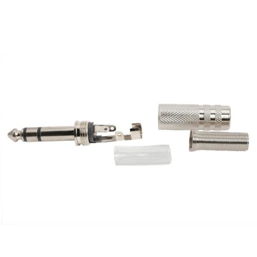 Sztereo jack dugó 6,3 mm fém