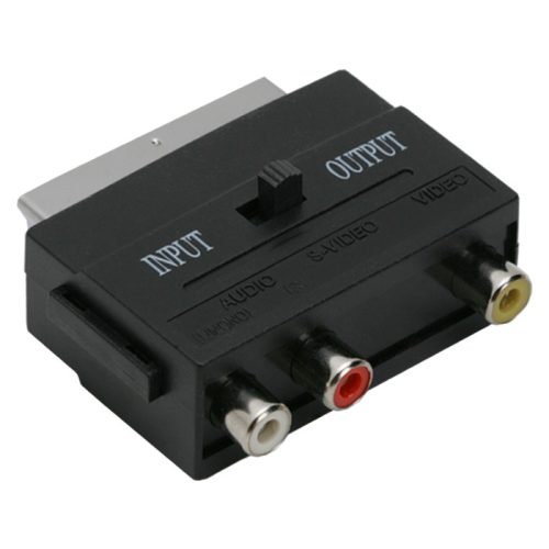 Scart - RCA adapter - kapcsolós