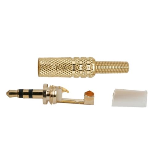 Sztereo jack dugó 3,5mm aranyozott