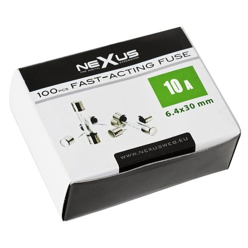 Olvadóbiztosíték 10 A - 6,4 x 30 mm