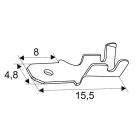 Ónozott Kábelsaru Dugó 4,8 mm