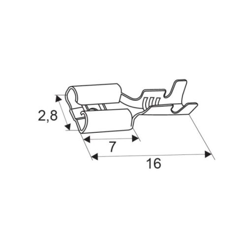 Ónozott Kábelsaru 2,8 mm