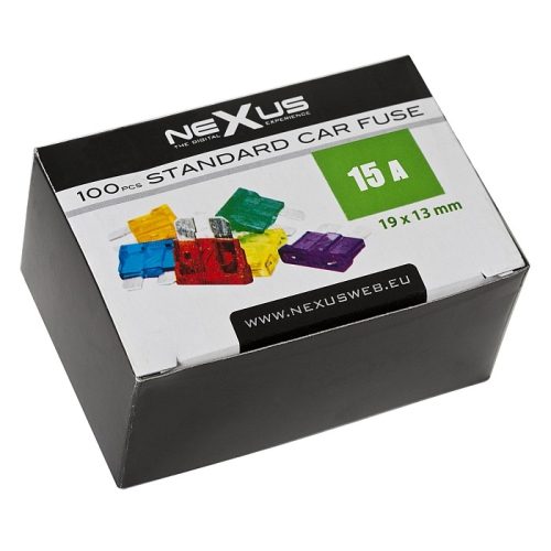 Késes biztosíték - 15 A - 19 x 13 mm