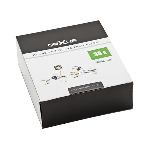 Autó hi-fi biztosíték - 30 A - Aranyozott - 10 x 37 mm