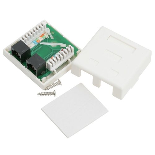 RJ45 Dupla Fali aljzat - UTP Cat5E