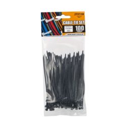 Vezetékkötegelő 100 x 2,5mm fekete