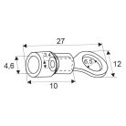 Szigetelt Szemes Saru 6,5 / 3,4 mm Kék