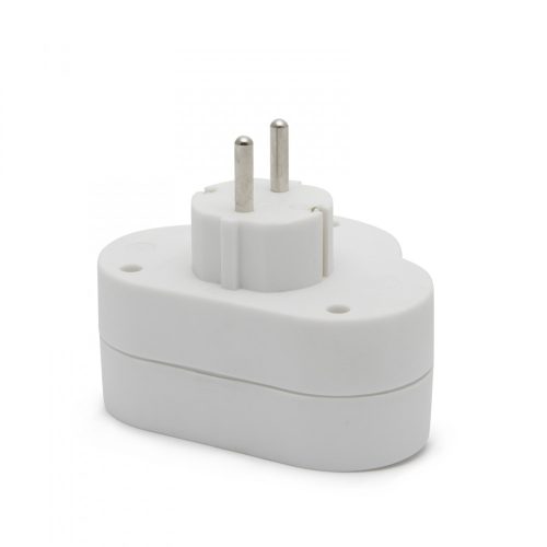 Delight 2-es földelt fali elosztó kapcsolóval