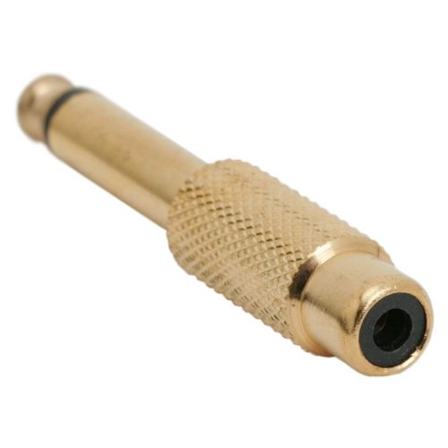 mono jack 6,3mm - RCA átalakító aranyozott