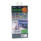 Késes Biztosíték Készlet + kiszedő tárolódobozban - 97 db - 3-30A