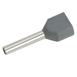 Érvéghüvely 2 x 0,75 mm² Szürke