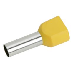 Érvéghüvely 2 x 6,0 mm² Sárga