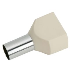 Érvéghüvely 2x16 mm² Fehér