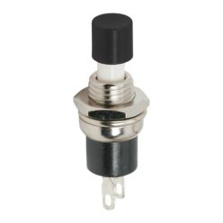 Fekete Nyomógomb 250V 1,5A