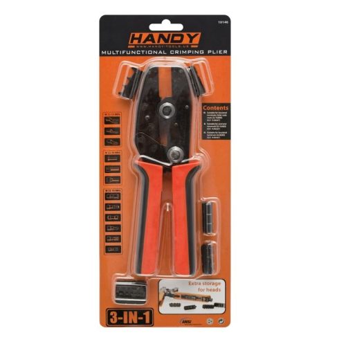 Handy 3 az 1-ben univerzális krimpelő fogó kábelsaru, érvéghüvely