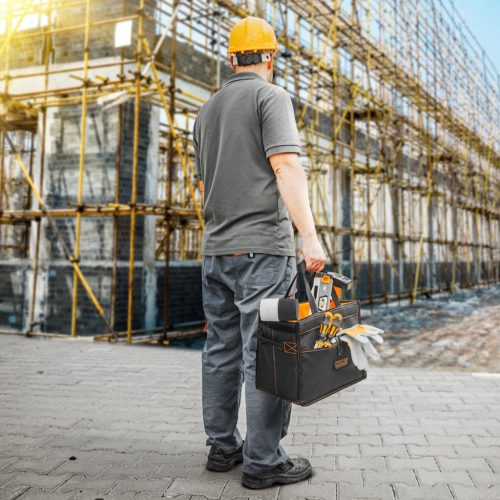 Handy szerszámos táska - Összecsukható, oldalzsebes - 360 x 210 x 290 mm