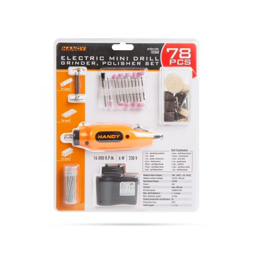 Handy Drill Panelfúró - csiszoló - polírozó szett - 78 részes