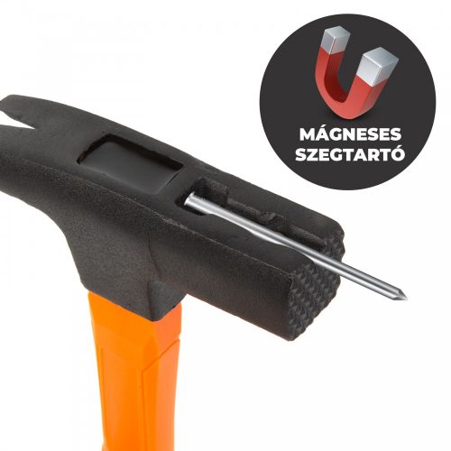 Handy Professzionális ács kalapács mágneses szegtartóval - 60 dkg
