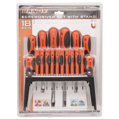 Handy 18 db-os csavarhúzó készlet tárolóval