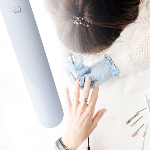 Handy Asztali LED lámpa - dimmerelhető - fém - fehér