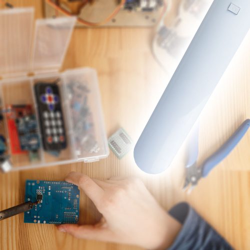 Handy Asztali LED lámpa - dimmerelhető - fém - fehér