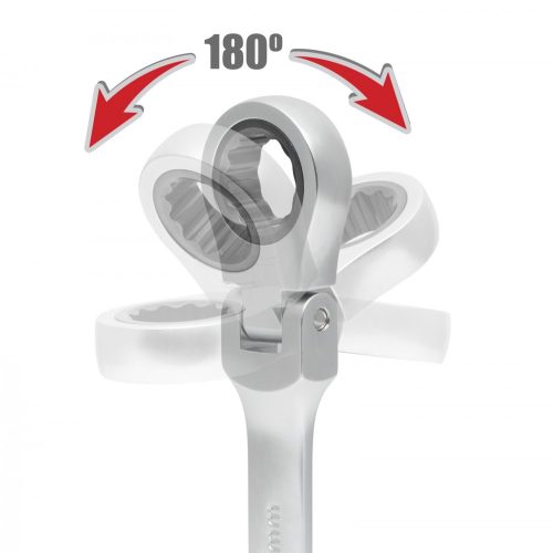 Csuklós racsnis csillag villáskulcs készlet 8db