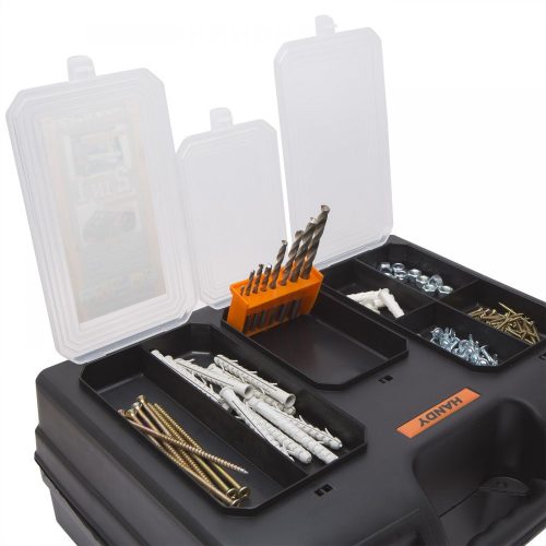 2 az 1-ben fúró + alkatrész tároló táska 400 x 300 x 155 mm