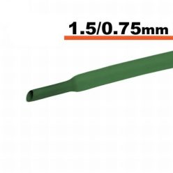Zsugorcső zöld 1,5 / 0,75 mm - 1 m
