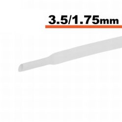 Zsugorcső fehér 3,5 / 1,75 mm - 1 m