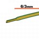 Zsugorcső 10x 1m zöld-sárga  6 / 3 mm