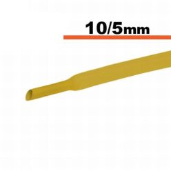 Zsugorcső sárga 10 / 5 mm - 1 m