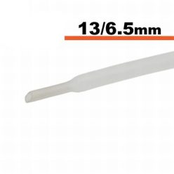 Zsugorcső átlátszó  13 / 6,5 mm - 1 m